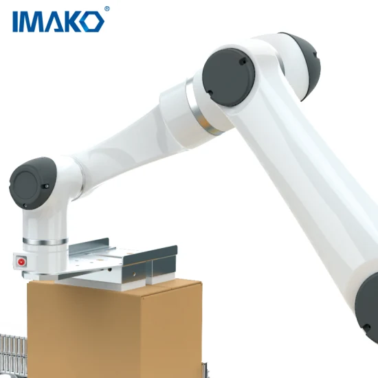 Robot di pallettizzazione per articoli da imballaggio di scatole di carta di prodotti quadrati